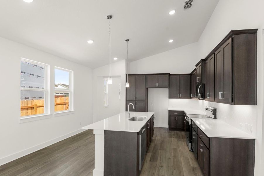 Furnished interior view inside a new home in The Enclave at Hidden Oaks, Georgetown (Image 10). Furnished interior view inside a new home in The Enclave at Hidden Oaks, Georgetown (Image 10).
