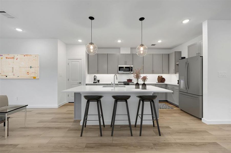 Furnished interior view inside a new home in Aspire at Reunion, Newark (Image 16).