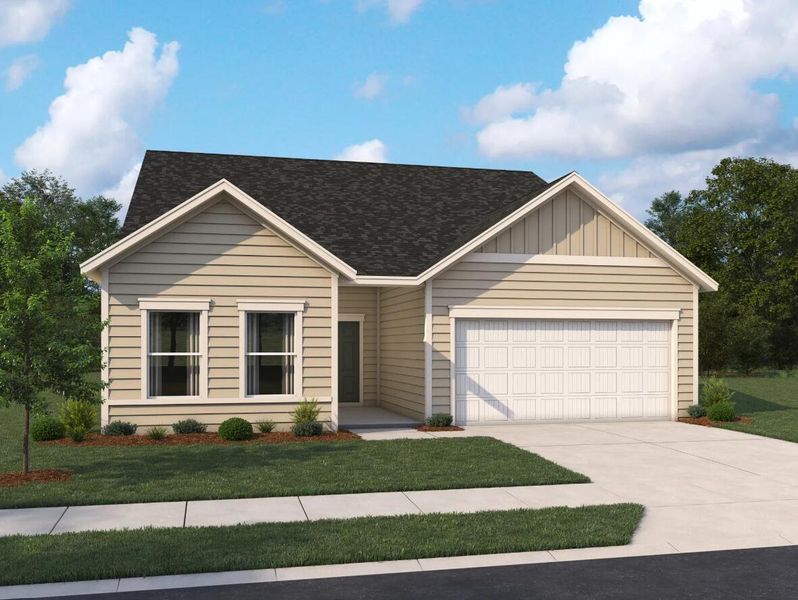 Front exterior of a new home in , Summerville, SC, highlighting curb appeal (Image 19). Front exterior of a new home in , Summerville, SC, highlighting curb appeal (Image 19).