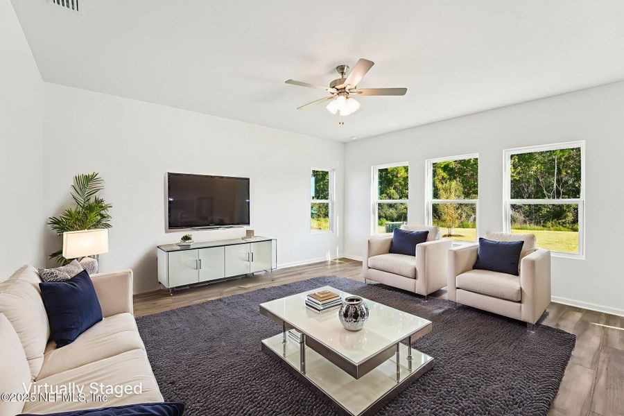 Furnished interior view inside a new home in Panther Creek, Jacksonville (Image 13).