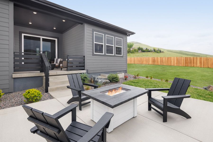Representative exterior details of a home built from the 4002 by Risewell Homes in The Manors Collection at Golden Overlook, Golden (Image 3).