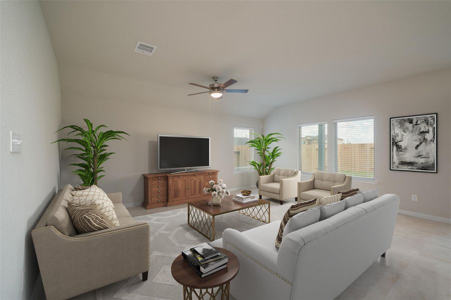 Furnished interior view inside a new home in Montgomery Ridge: Landmark Collection, Montgomery (Image 7).