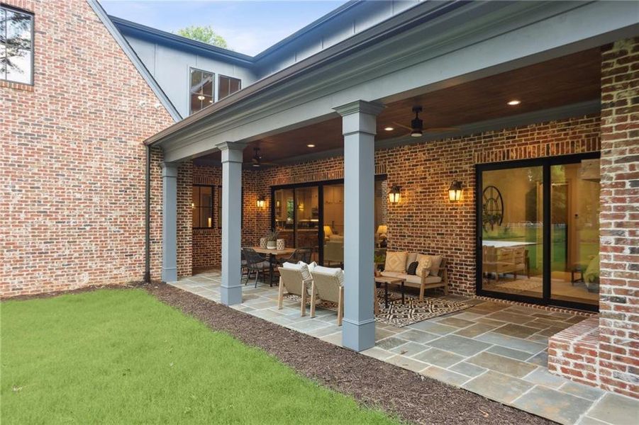 Exterior details and patio area of a home in , Marietta (Image 2).