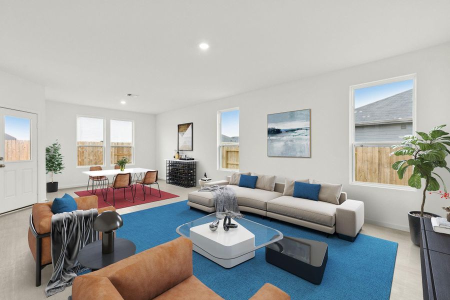 Furnished interior view inside a new home in Windcress, Cove (Image 14).