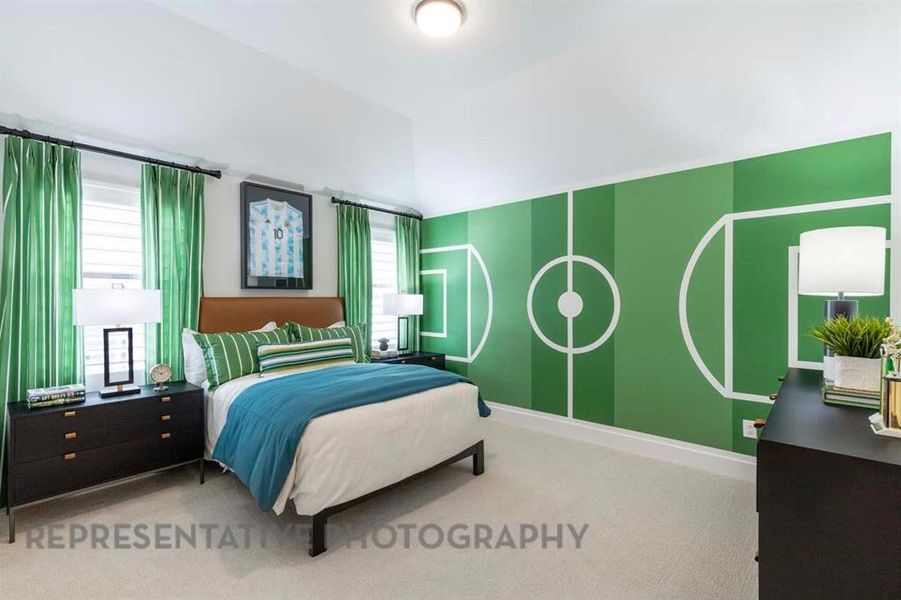 Furnished interior view inside a new home in Star Trail, Prosper (Image 24).