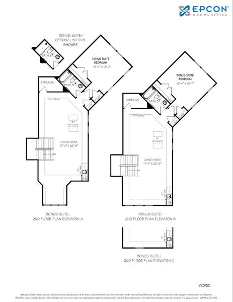 2D floor plan layout for the Provenance by Epcon Communities in The Courtyards by The Manor, Alpharetta, GA (Image 24).