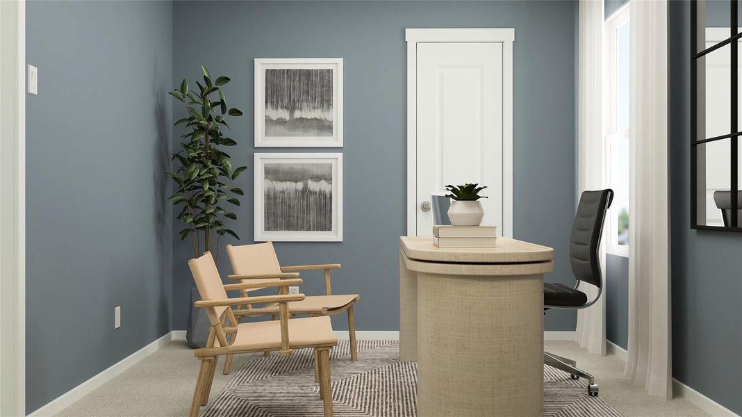 Furnished interior view inside a new home in Rancho Del Cielo, Jarrell (Image 3).