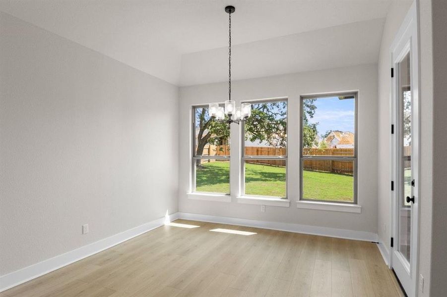 casual dining area