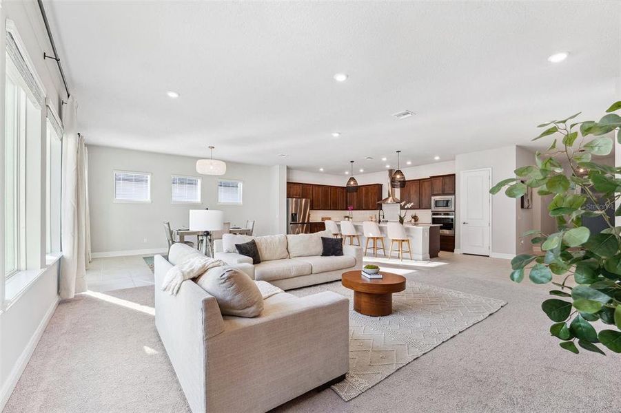 Furnished interior view inside a new home in Copeland Creek, Odessa (Image 6). Furnished interior view inside a new home in Copeland Creek, Odessa (Image 6).