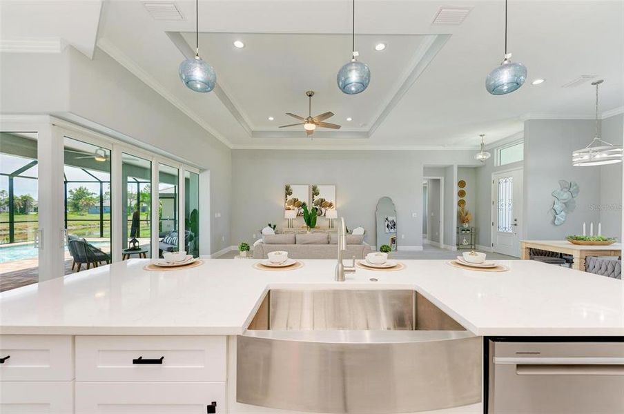 Furnished interior view inside a new home in , Rotonda West (Image 27). Furnished interior view inside a new home in , Rotonda West (Image 27).