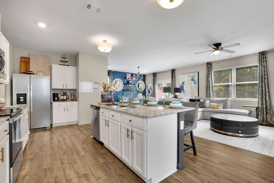 Furnished interior view inside a new home in , Dawsonville (Image 15).