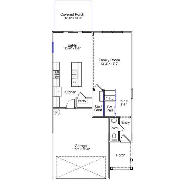2D floor plan layout of this home in Ellington, Elgin, SC (Image 3).