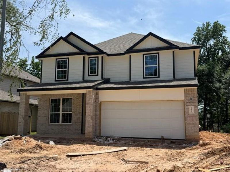 In-progress construction of a new home in Lake Conroe Area Homes, Montgomery, TX (Image 27). In-progress construction of a new home in Lake Conroe Area Homes, Montgomery, TX (Image 27).