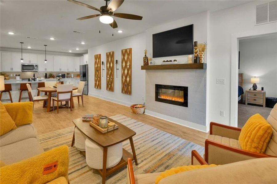 Furnished interior view inside a new home in , Cumming (Image 26).