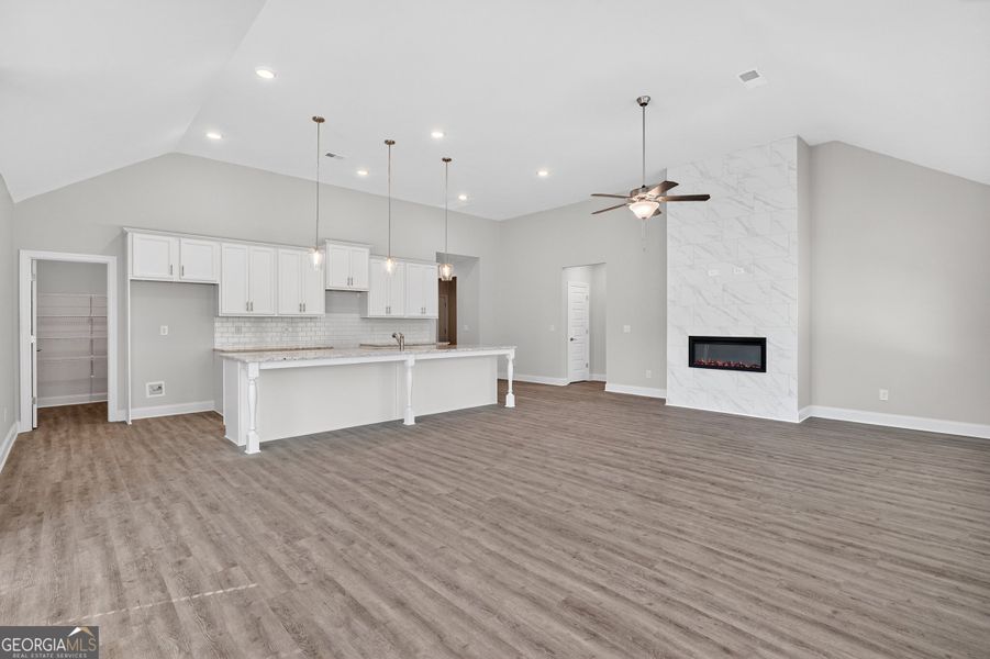 Spacious, unfurnished interior of a new home in Stone Brooke, Gray (Image 15).