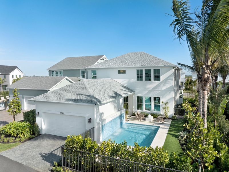 Representative exterior photo of a completed home built from the Seaside by Mattamy Homes in Newfield, Palm City, FL (Image 22).