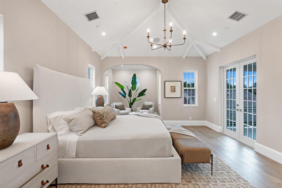 Furnished interior view inside a new home in , Delray Beach (Image 25). Furnished interior view inside a new home in , Delray Beach (Image 25).