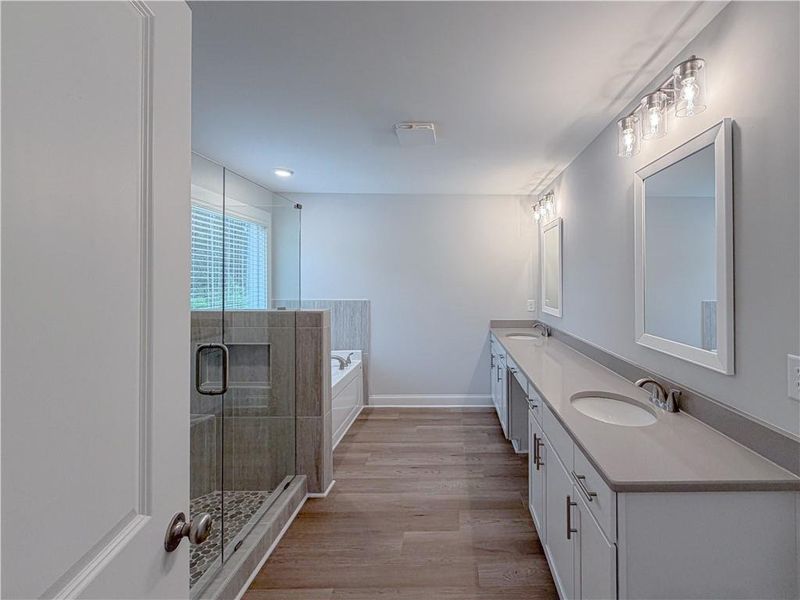 Furnished interior view inside a new home in , Dallas (Image 11).