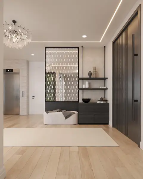 Furnished interior view inside a new home in , Houston (Image 10).