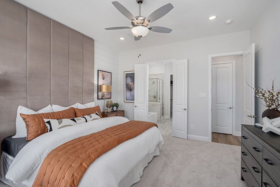 Representative furnished interior of a home built from the Aubrey by Landon Homes in Dominion at Brookhollow, Prosper (Image 19).