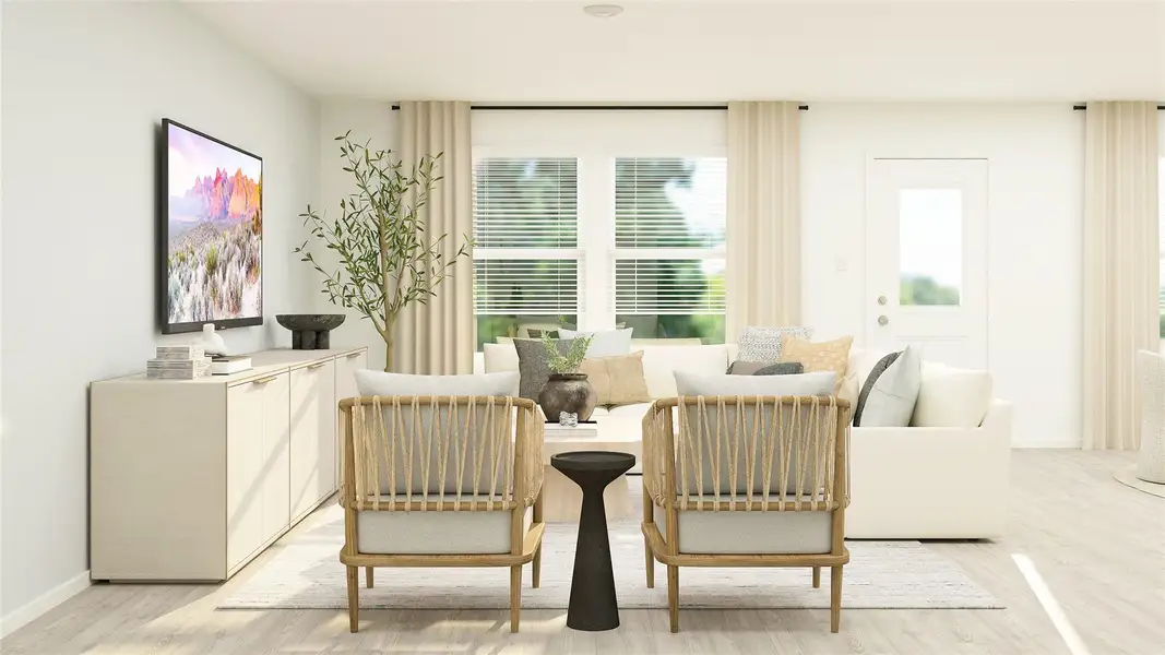 Furnished interior view inside a new home in Firefly Pointe, Hutto (Image 31).