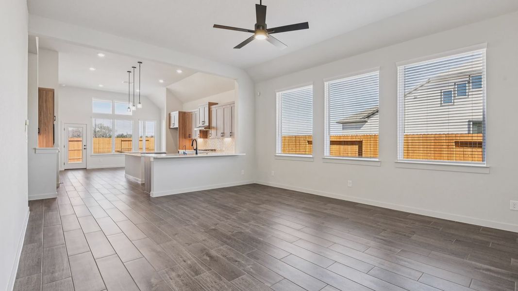 Representative unfurnished interior of a home built from the Marshall by Chesmar Homes in Stream Waters, Seguin (Image 12). Representative unfurnished interior of a home built from the Marshall by Chesmar Homes in Stream Waters, Seguin (Image 12).