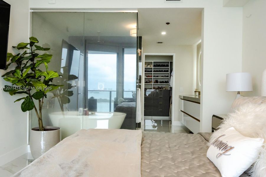 Furnished interior view inside a new home in , Miami (Image 28).