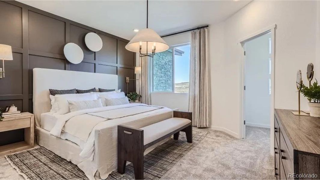 Furnished interior view inside a new home in Vermilion Creek: The Parkside Collection, Centennial (Image 6). Furnished interior view inside a new home in Vermilion Creek: The Parkside Collection, Centennial (Image 6).