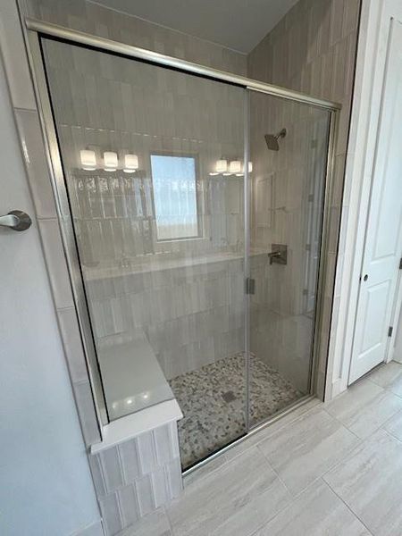 Walk-in shower in Primary Bath