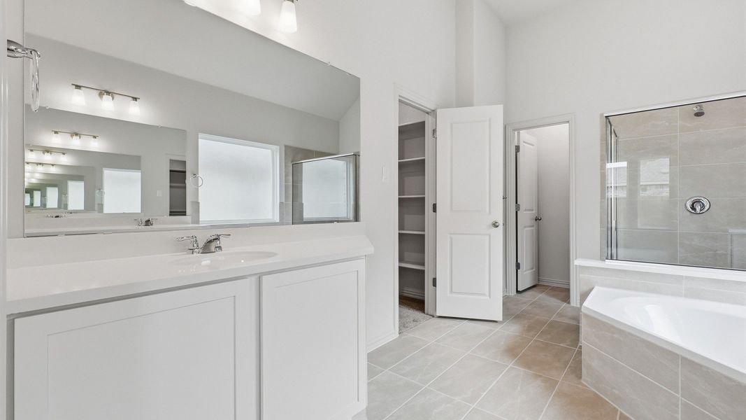 Furnished interior view inside a new home in Churchill, Anna (Image 27). Furnished interior view inside a new home in Churchill, Anna (Image 27).