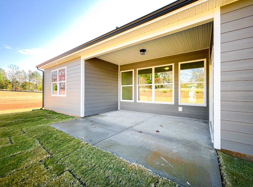 Exterior details and patio area of a home in Founders Club, Moore (Image 3).