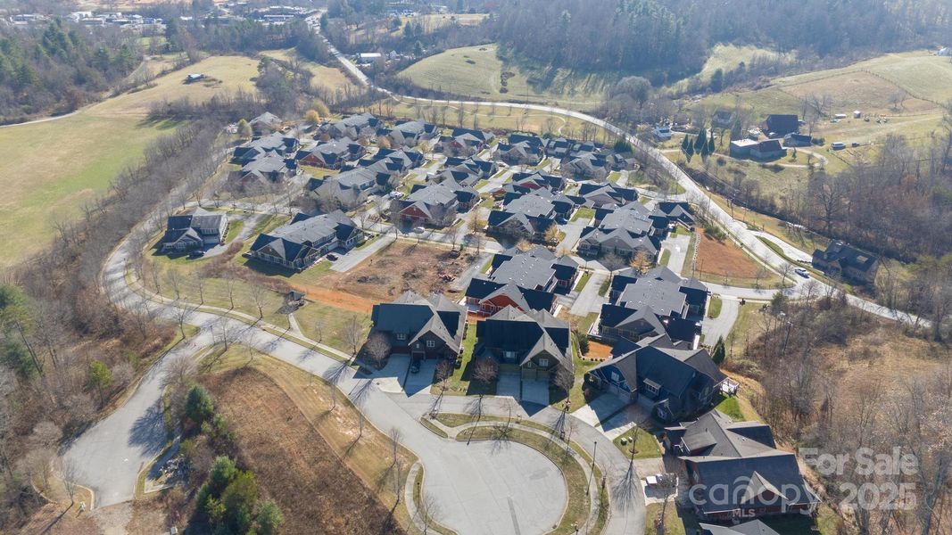 Winter Birds eye view of community Winter Birds eye view of community