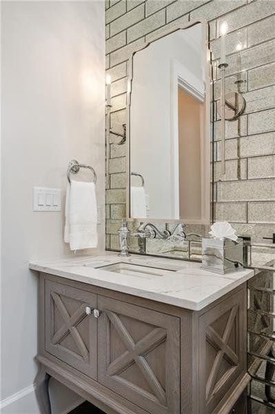 Furnished interior view inside a new home in Crossroads, Alpharetta (Image 18).