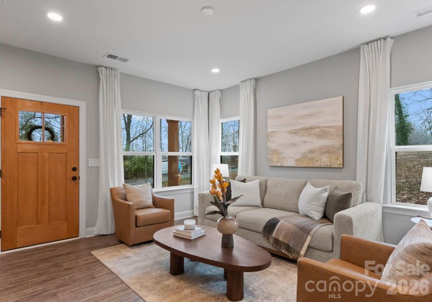 Furnished interior view inside a new home in , Charlotte (Image 10).