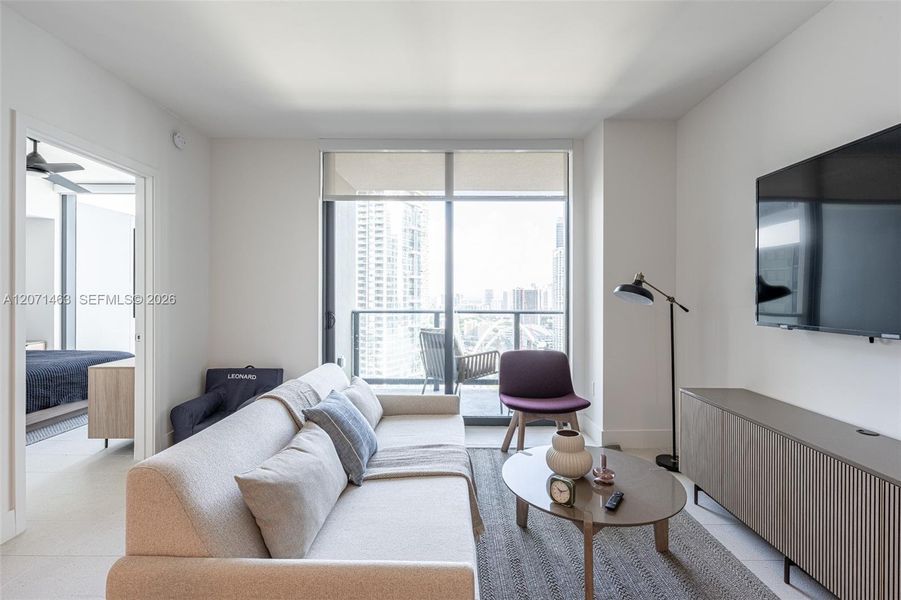 Furnished interior view inside a new home in , Miami (Image 8).