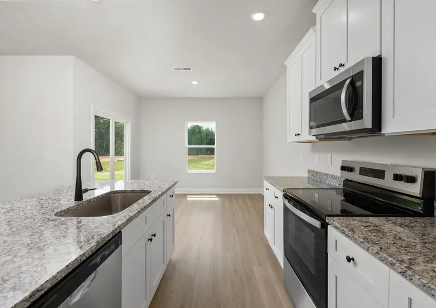 Angled-view of the kitchen