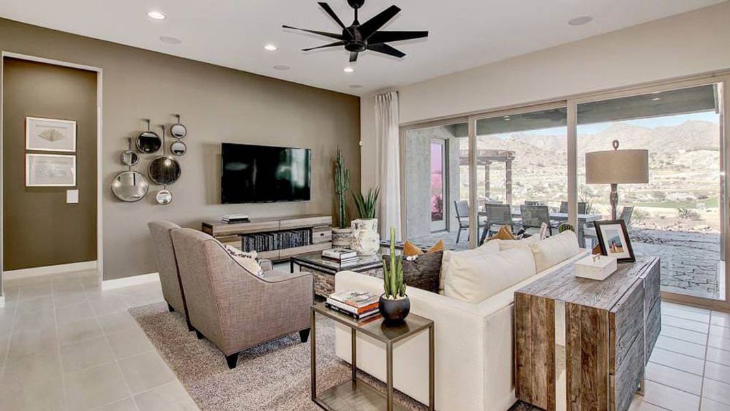 Representative furnished interior of a home built from the Shire by Taylor Morrison in Victory at Verrado Venture II Collection 55+, Buckeye (Image 6).
