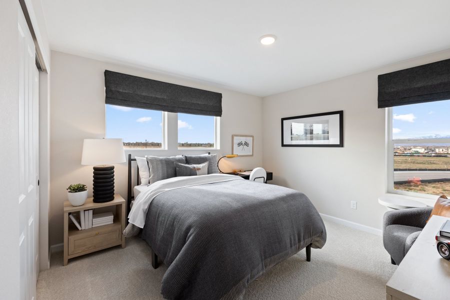 Representative furnished interior of a home built from the The Windom by Risewell Homes in Cordovan, Firestone (Image 17).
