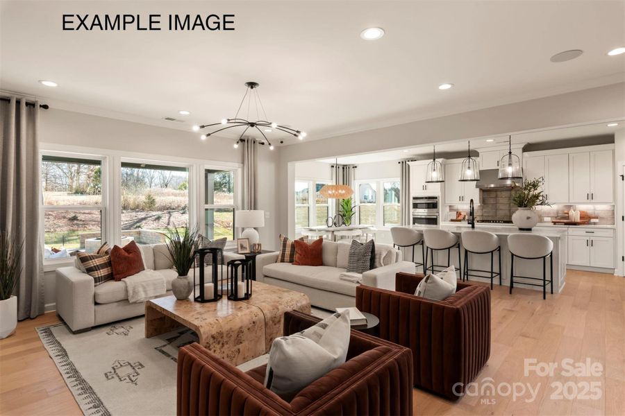 Example Photo - Family Room/Kitchen/Breakfast