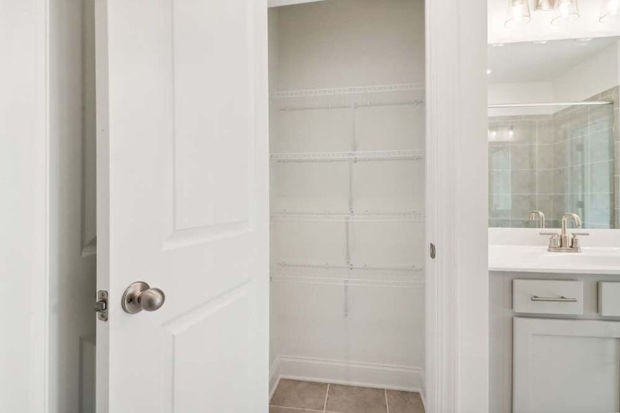 Primary Bathroom Linen Closet