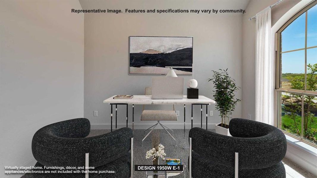 Furnished interior view inside a new home in Meraki, Forney (Image 4).