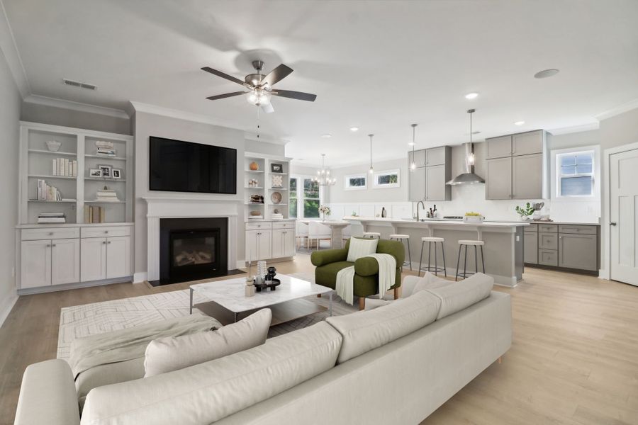 Representative furnished interior of a home built from the Audrey II by Great Southern Homes in Collins Cove, Chapin (Image 42).