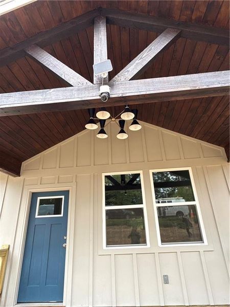 Exterior details and patio area of a home in , Toccoa (Image 14). Exterior details and patio area of a home in , Toccoa (Image 14).