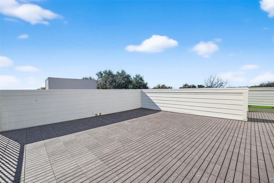 Rooftop views + waterproof deck tiles + cute and practical...just like you!