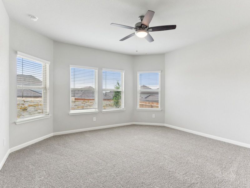 Primary suite in the Matador floorplan at a Meritage Homes community.