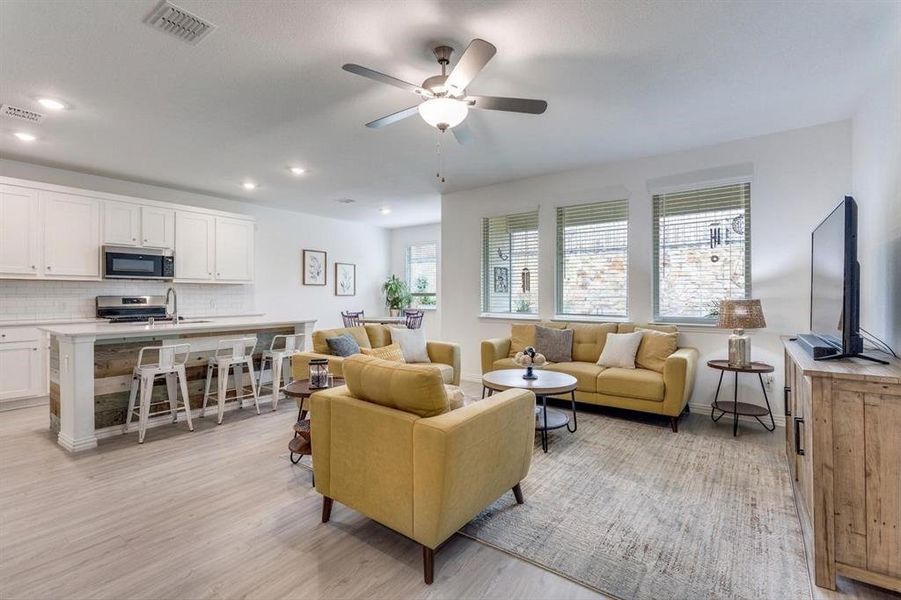 Furnished interior view inside a new home in , Azle (Image 8).