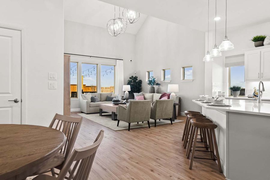 Furnished interior view inside a new home in Meadow Run, Melissa (Image 8).