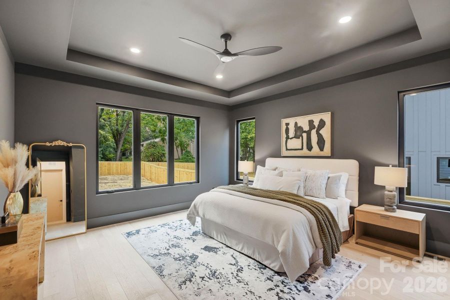 Furnished interior view inside a new home in , Charlotte (Image 42).