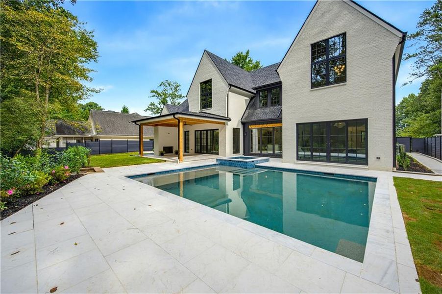 Exterior details and patio area of a home in , Atlanta (Image 40).