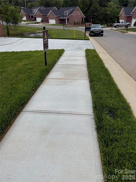 Sidewalk at the street!
